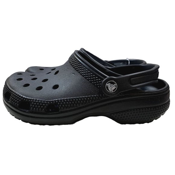 Crocs Classic Clogs Mens 5 Womens 7 Black Slip On Light Water Friendly Sandals 2 - Picture 4 of 13